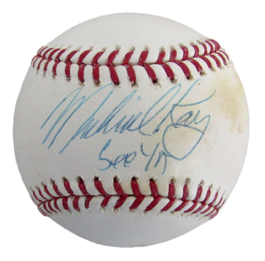 Michael Kay Yankees Announcer Signed/Inscribed OML Baseball Steiner 207762