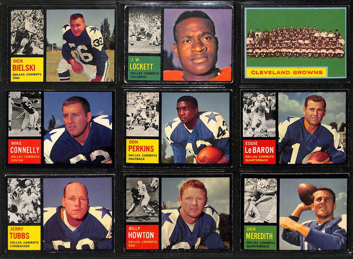 1962 Topps Football Card Complete Set (1-176) Brown Unitas Ditka Taylor 207532