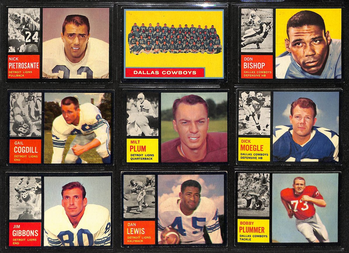 1962 Topps Football Card Complete Set (1-176) Brown Unitas Ditka Taylor 207532