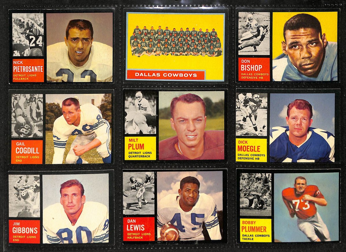 1962 Topps Football Card Complete Set (1-176) Brown Taylor Ditka Unitas 207529