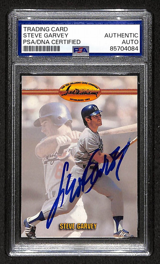 Steve Garvey 1993 Ted Williams Autographed/Signed Card # 14  PSA/DNA  BA207511