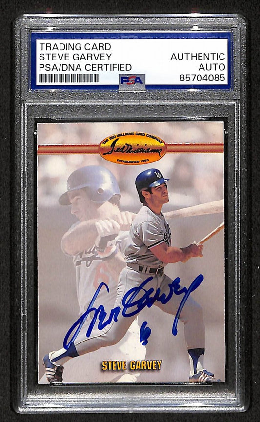 Steve Garvey 1993 Ted Williams Autographed/Signed Card # 14  PSA/DNA  BA207512