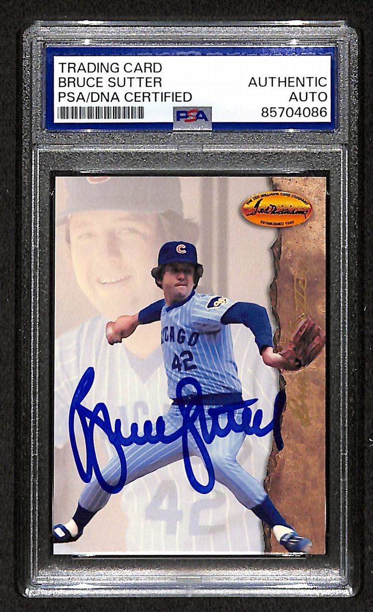 Bruce Sutter 1994 Ted Williams Autographed/Signed Card # 18  PSA/DNA  BA207513