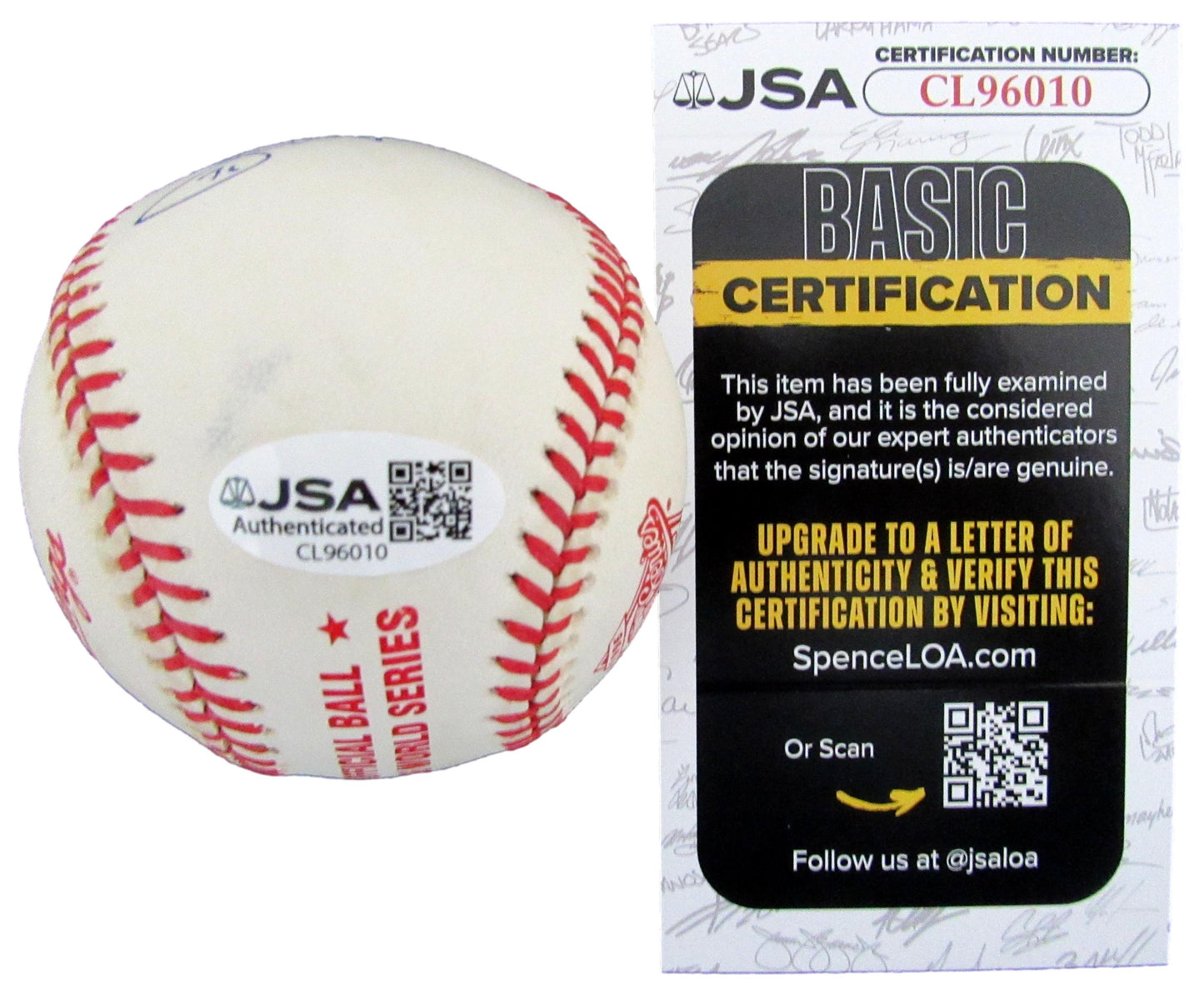 Bryan Trottier/Billy Smith Signed/Auto 1996 WS Baseball NY Islanders JSA 207765