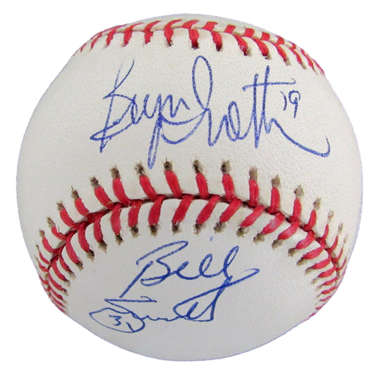 Bryan Trottier/Billy Smith Signed/Auto 1996 WS Baseball NY Islanders JSA 207766
