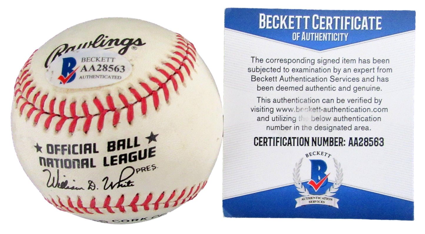 Ryne Sandberg HOF Signed/Auto ONL Baseball Chicago Cubs BAS/Beckett 207780