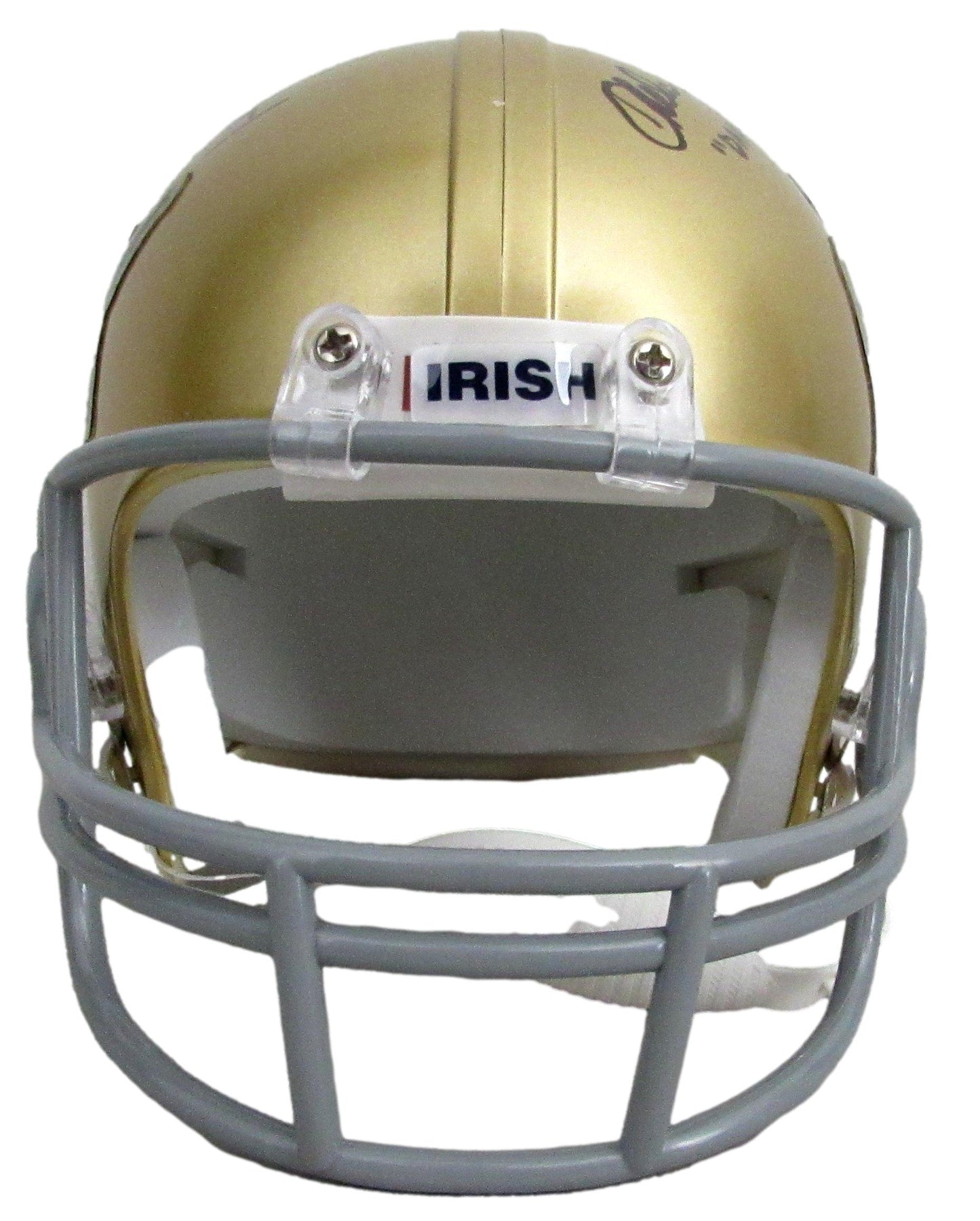 Sean Astin/Chelcie Ross Signed/Inscr Mini Helmet Notre Dame "Rudy" JSA 208020