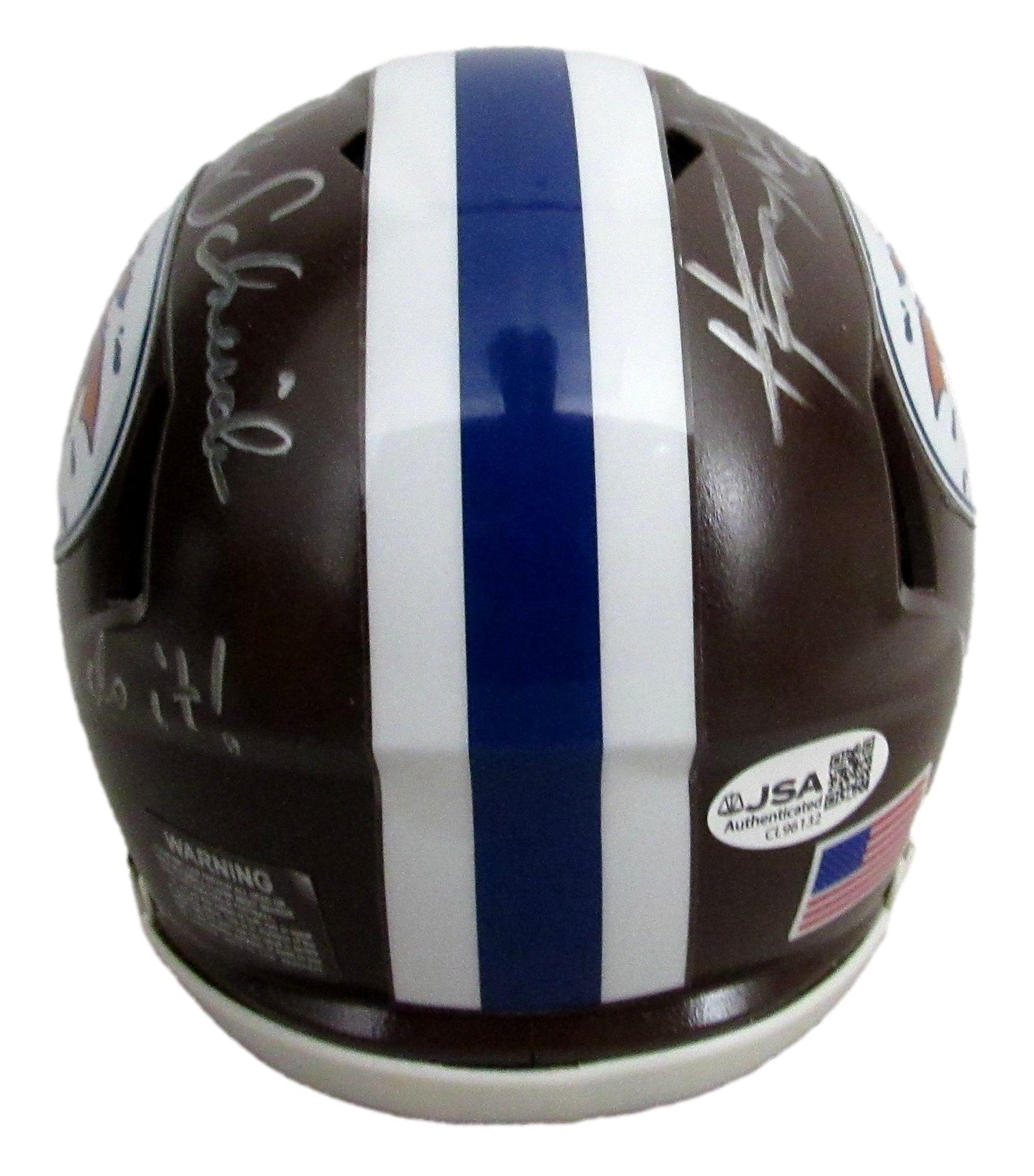 Henry Winkler/Rob Schneider Signed/Inscr Mini Helmet "The Waterboy" JSA 208024