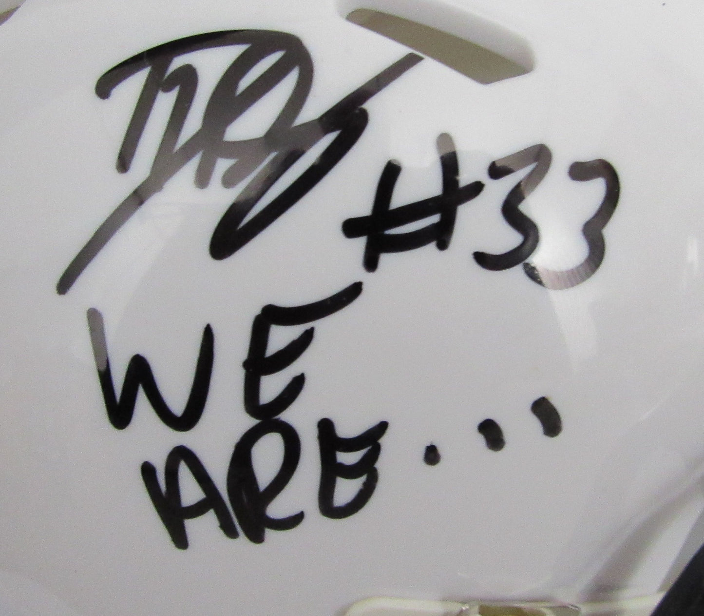 Dani Dennis-Sutton Signed/Inscr Mini Football Helmet Penn State JSA 208025