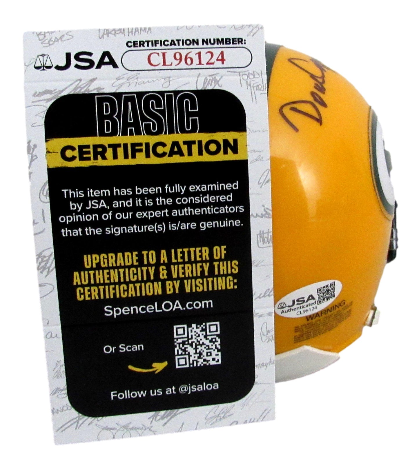 Dom Capers Signed/Auto Mini Football Helmet Green Bay Packers JSA 208028