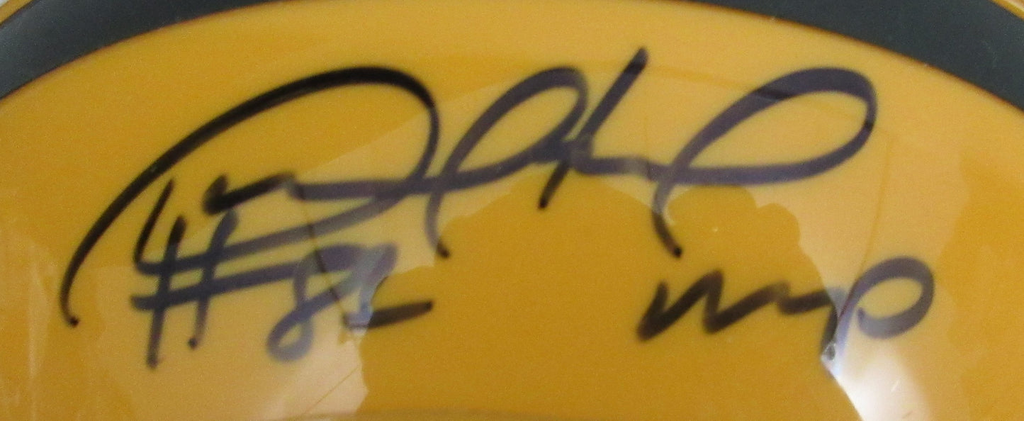 Desmond Howard Signed/Inscr Mini Football Helmet Green Bay Packers JSA 208034