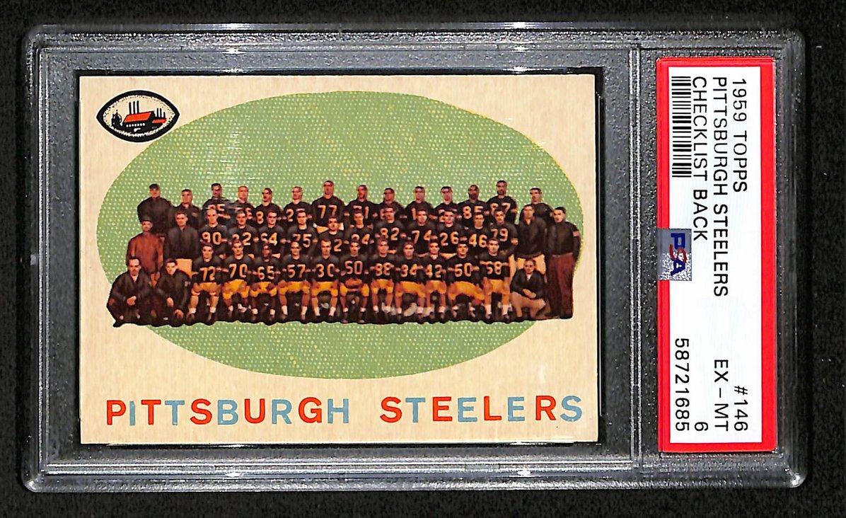 Pittsburgh Steelers 1959 Topps Card # 146  PSA 6 BA205039