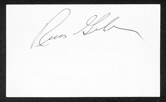 Russ Gibson Red Sox Autographed/Signed 3x5 Index Card JSA BA205744