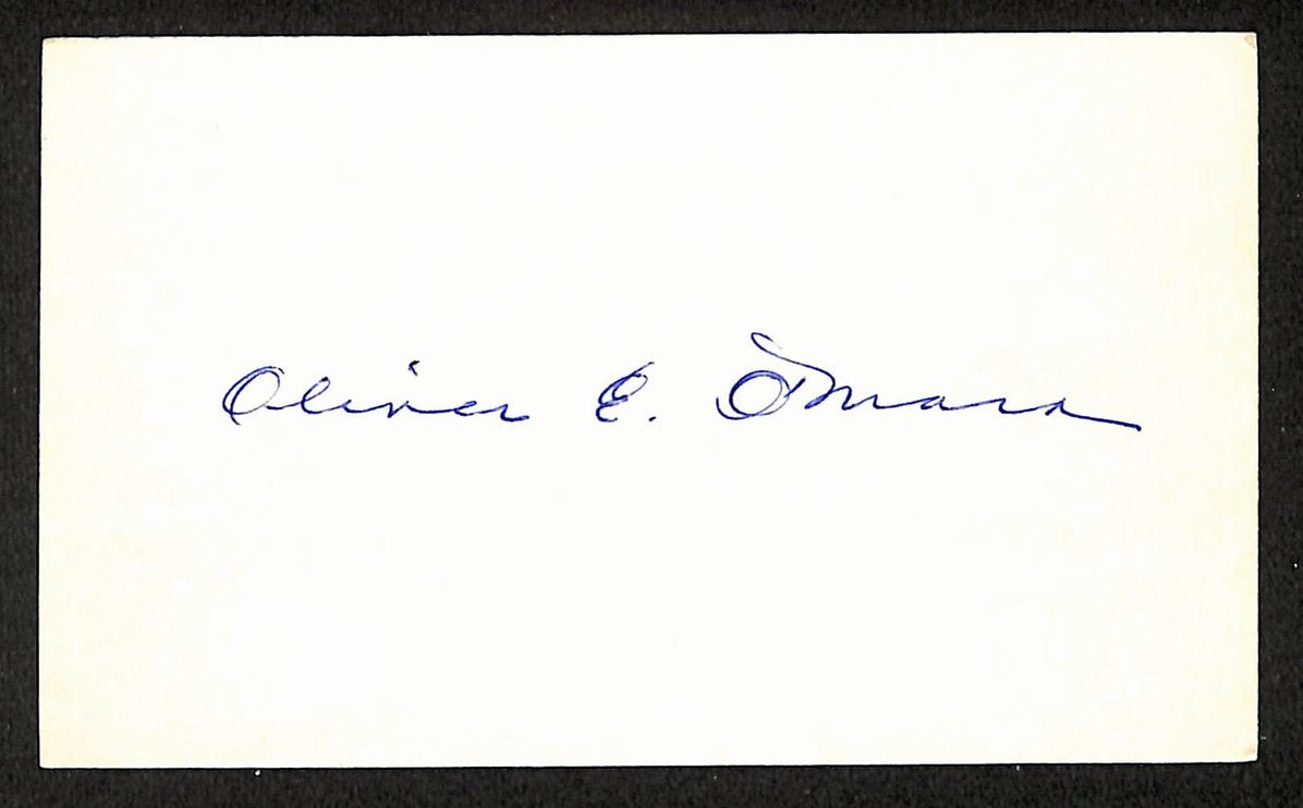 Ollie O'Mara Brooklyn Robins Autographed/Signed 3x5 Index Card JSA BA207663