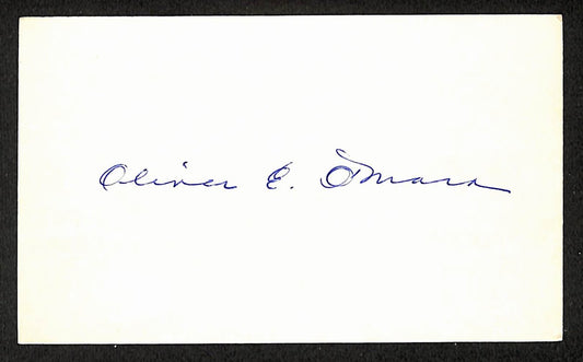 Ollie O'Mara Brooklyn Robins Autographed/Signed 3x5 Index Card JSA BA207663