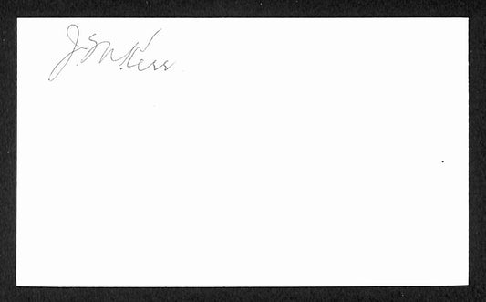 Mel Kerr Cubs Autographed/Signed 3x5 Index Card JSA BA207665