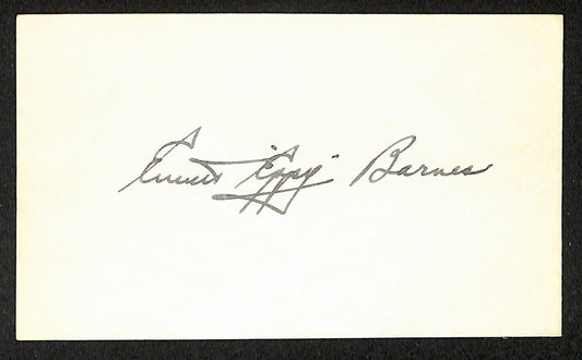 Everett "Eppie" Barnes Pirates Autographed/Signed 3x5 Index Card JSA BA207694