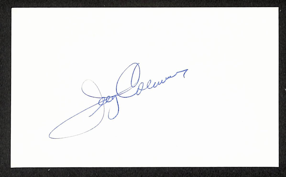 Gerald Coleman Yankees Autographed/Signed 3x5 Index Card JSA BA207701