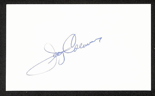 Gerald Coleman Yankees Autographed/Signed 3x5 Index Card JSA BA207701