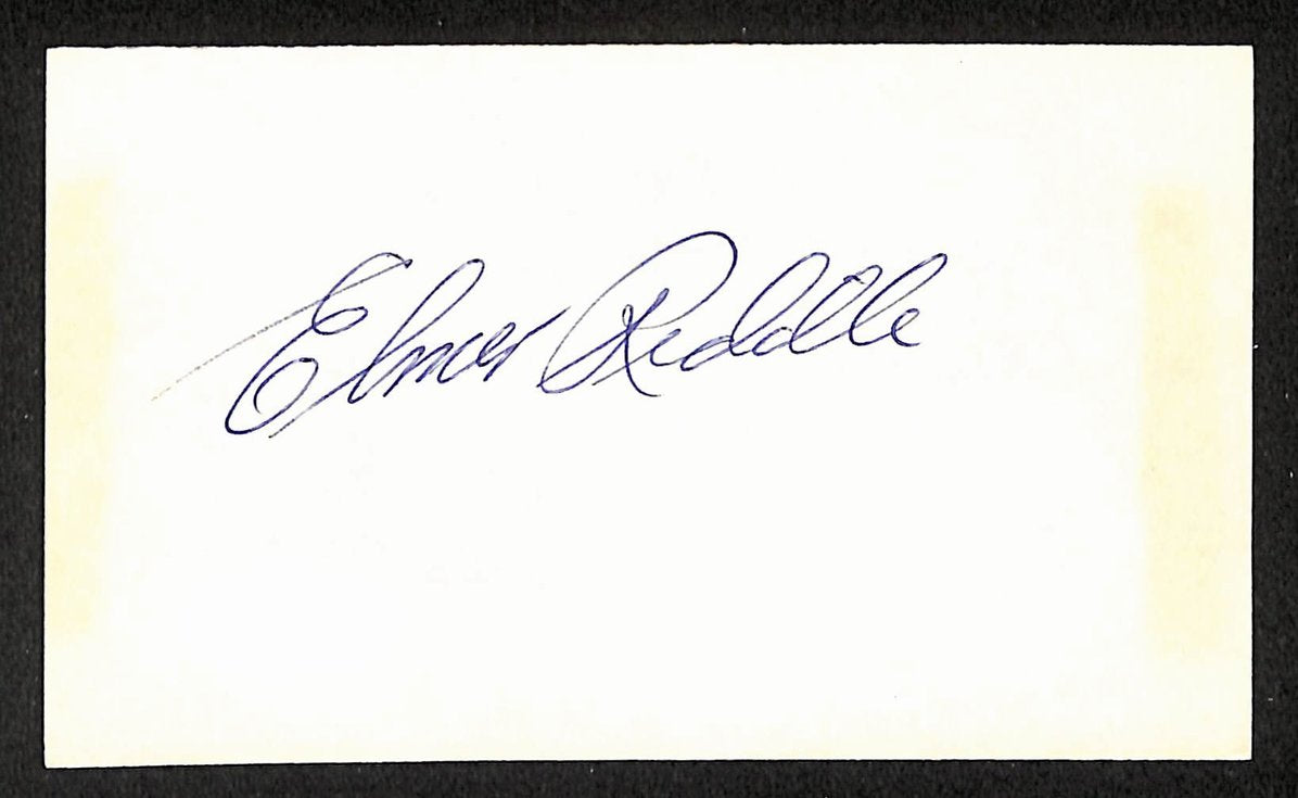 Elmer Riddle Pirates Autographed/Signed 3x5 Index Card JSA BA207722