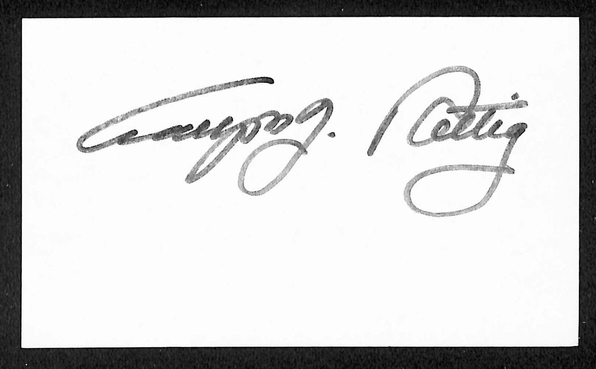 Otto Rettig Athletics Autographed/Signed 3x5 Index Card JSA BA207724