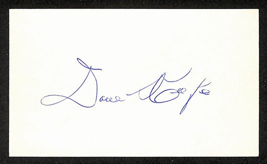 Dave Keefe Athletics Autographed/Signed 3x5 Index Card JSA BA207727