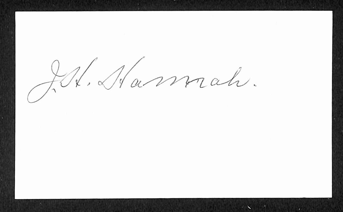 Truck Hannah Yankees Autographed/Signed 3x5 Index Card JSA BA207745