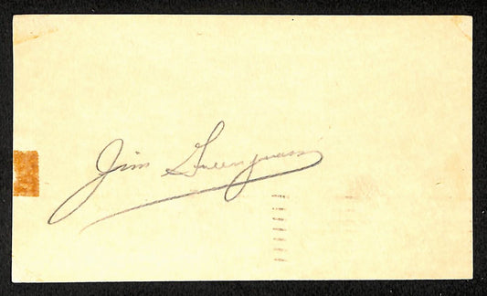 Jim Greengrass Phillies Autographed/Signed 3x5 GPC Postcard JSA BA205780