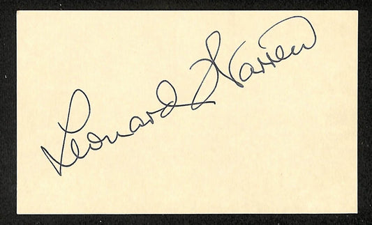 Leonard Warren Opera Autographed/Signed 3x5 GPC Postcard JSA BA205792