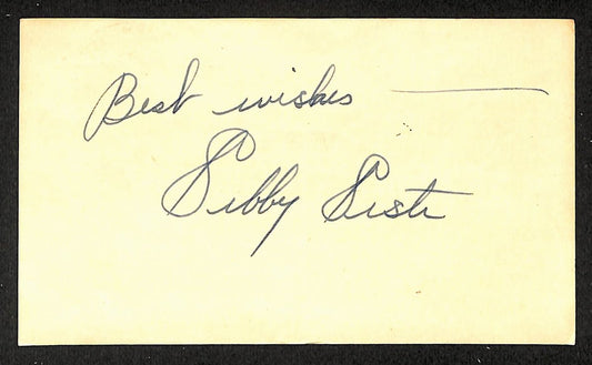 Sibby Sisti Braves Autographed/Signed 4x6 GPC Postcard JSA BA208305