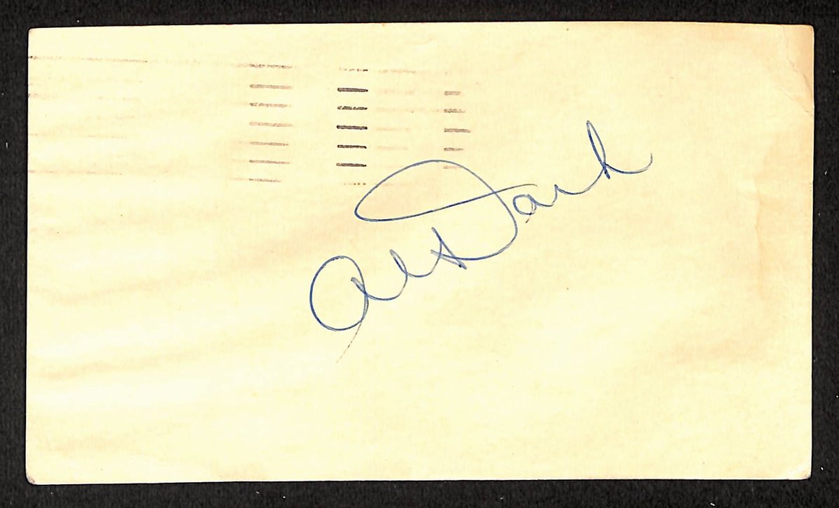 Al Dark Phillies Autographed/Signed 4x6 GPC Postcard JSA BA208306