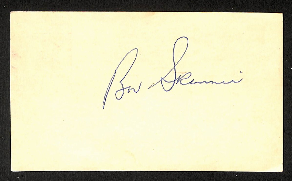 Bob Skinner Phillies Autographed/Signed 4x6 GPC Postcard JSA BA208307