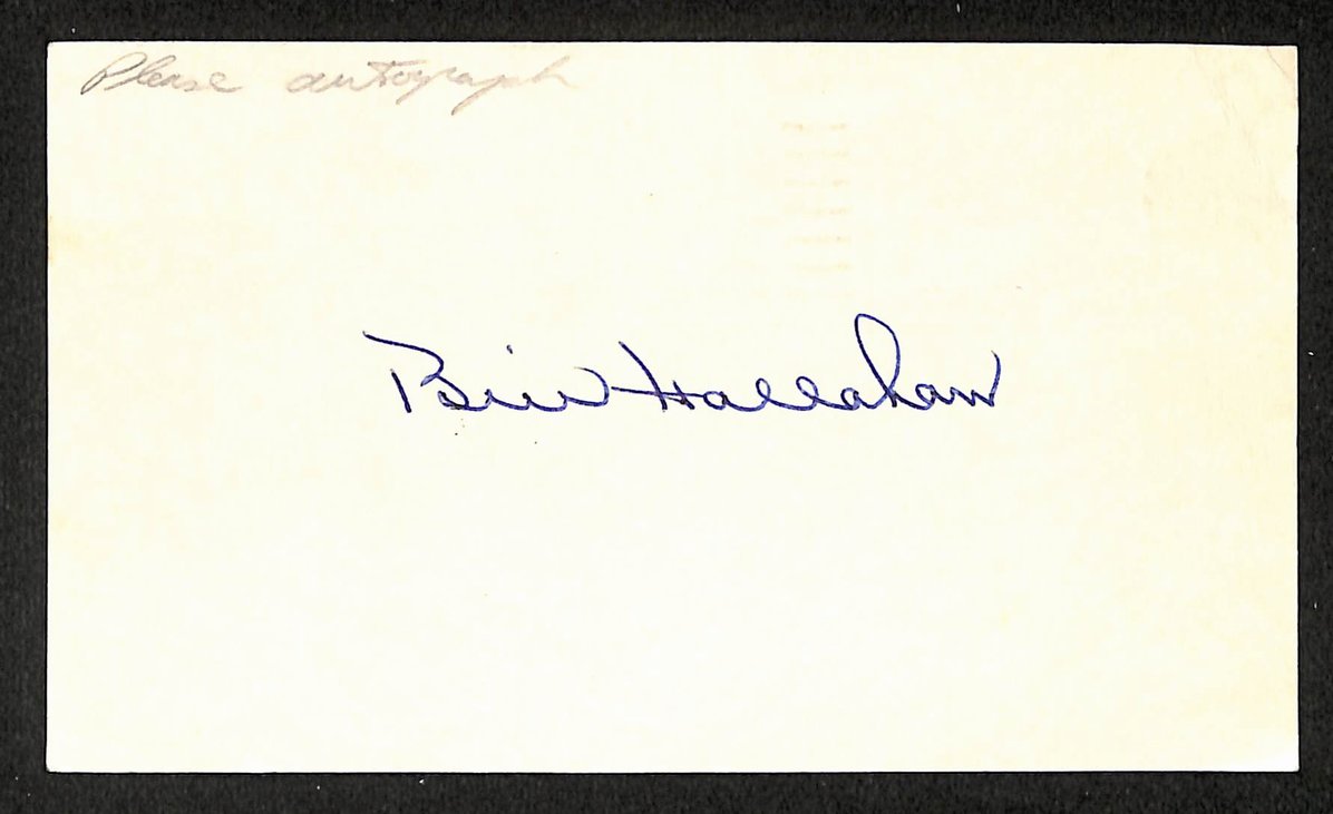 Bill Hallahan Cardinals Autographed/Signed 4x6 GPC Postcard JSA BA208321