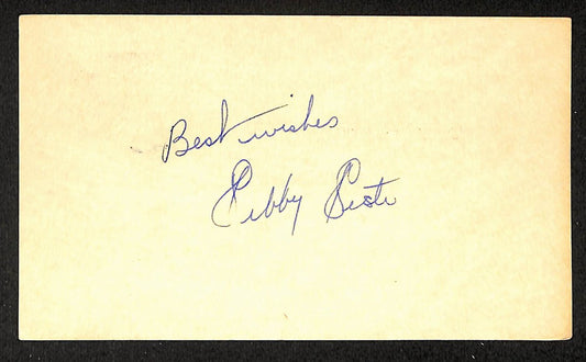 Sibby Sisti Braves Autographed/Signed 4x6 GPC Postcard JSA BA208322