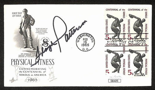 Floyd Patterson Boxing HOF Signed/Auto FDC First Day Cover Envelope JSA 484