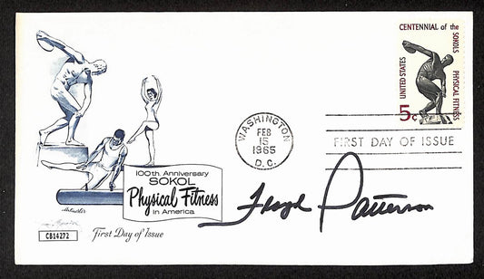 Floyd Patterson Boxing HOF Signed/Auto FDC First Day Cover Envelope JSA 485