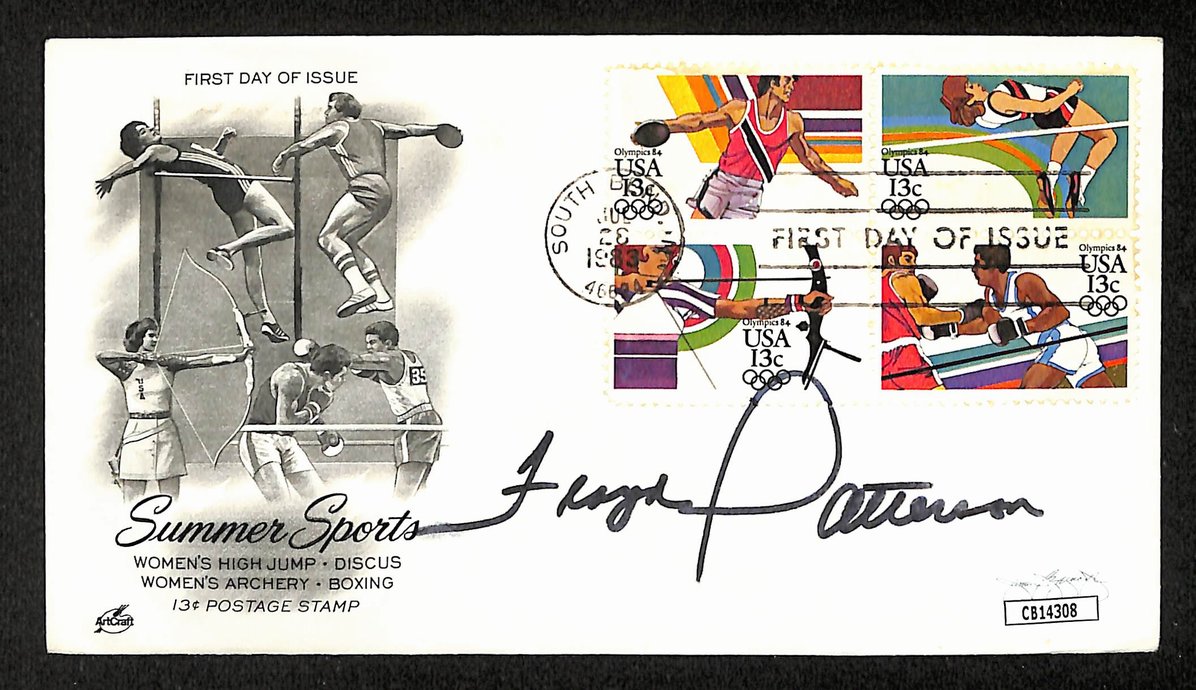 Floyd Patterson Boxing HOF Signed/Auto FDC First Day Cover Envelope JSA 286