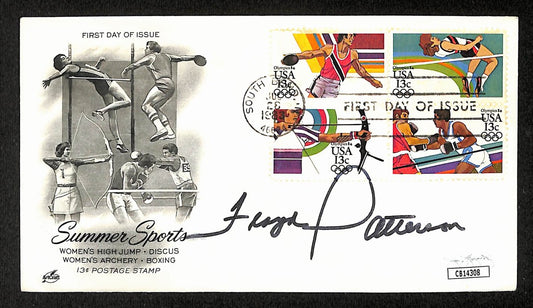 Floyd Patterson Boxing HOF Signed/Auto FDC First Day Cover Envelope JSA 286
