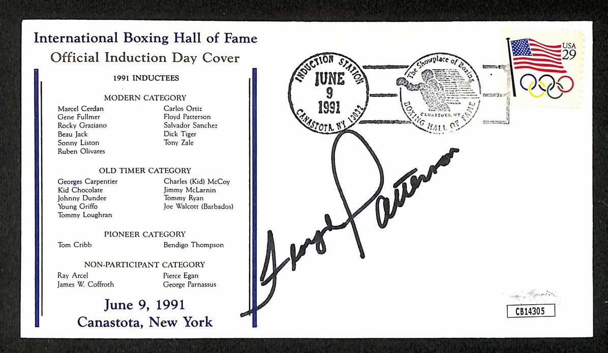 Floyd Patterson Boxing HOF Signed/Auto FDC First Day Cover Envelope JSA 289