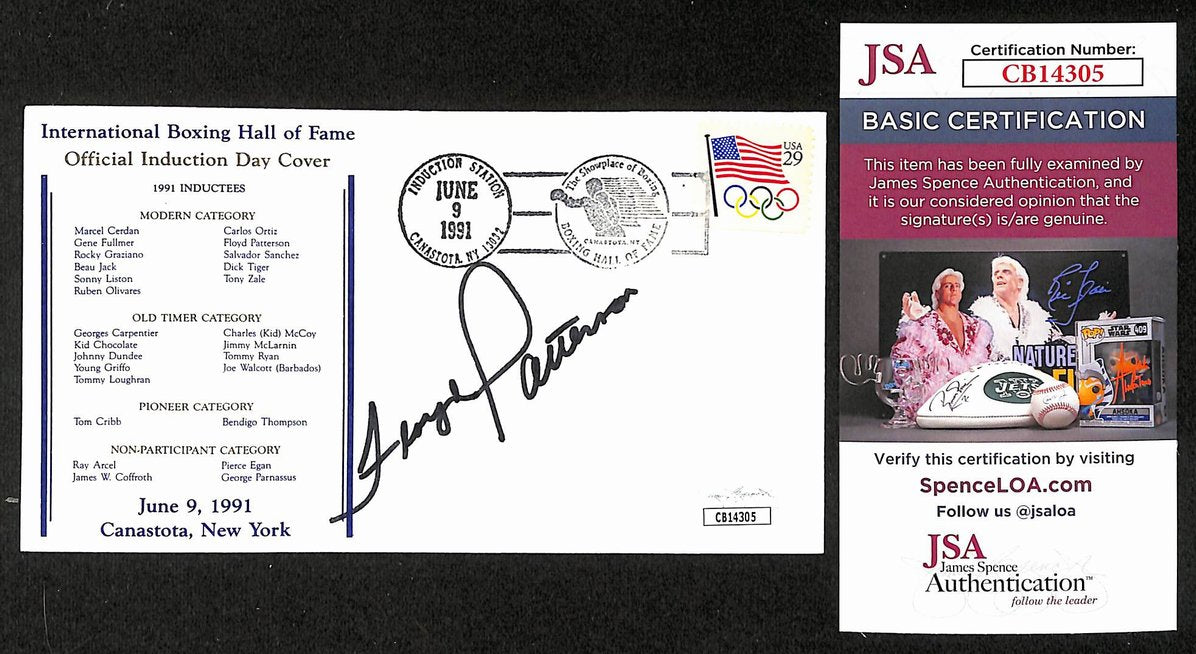 Floyd Patterson Boxing HOF Signed/Auto FDC First Day Cover Envelope JSA 289
