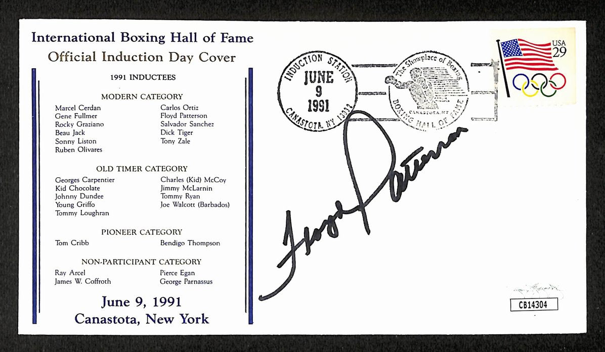 Floyd Patterson Boxing HOF Signed/Auto FDC First Day Cover Envelope JSA 290