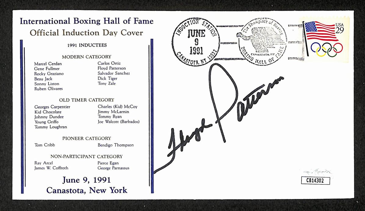 Floyd Patterson Boxing HOF Signed/Auto FDC First Day Cover Envelope JSA 292