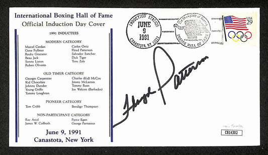 Floyd Patterson Boxing HOF Signed/Auto FDC First Day Cover Envelope JSA 292