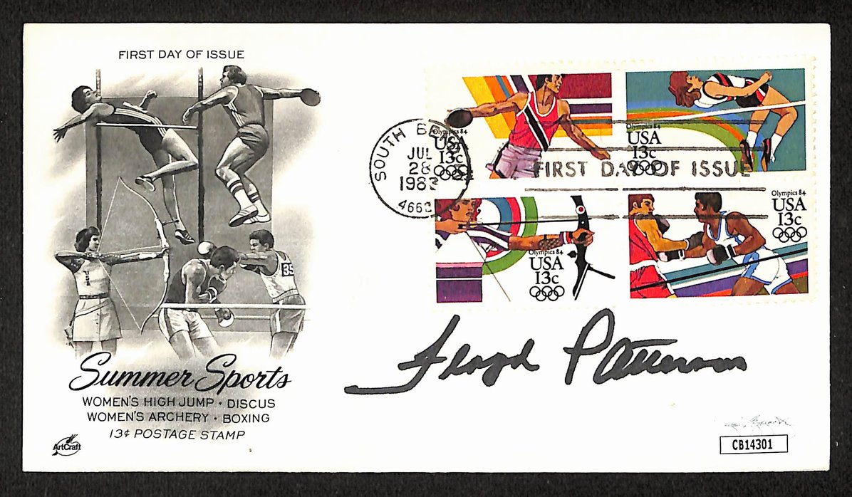 Floyd Patterson Boxing HOF Signed/Auto FDC First Day Cover Envelope JSA 293