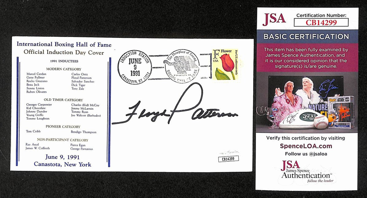 Floyd Patterson Boxing HOF Signed/Auto FDC First Day Cover Envelope JSA 295