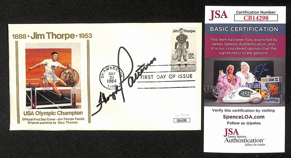 Floyd Patterson Boxing HOF Signed/Auto FDC First Day Cover Envelope JSA 296