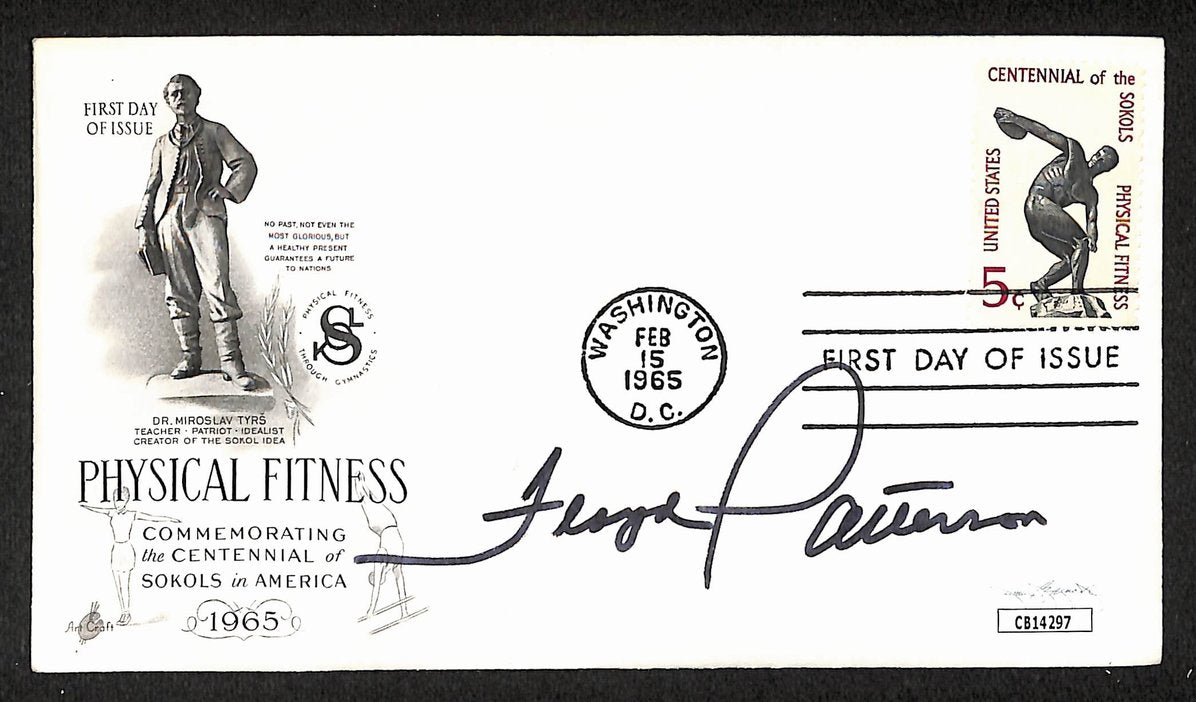 Floyd Patterson Boxing HOF Signed/Auto FDC First Day Cover Envelope JSA 297