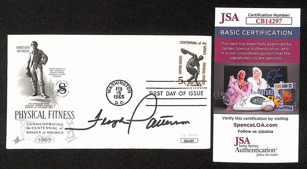 Floyd Patterson Boxing HOF Signed/Auto FDC First Day Cover Envelope JSA 297