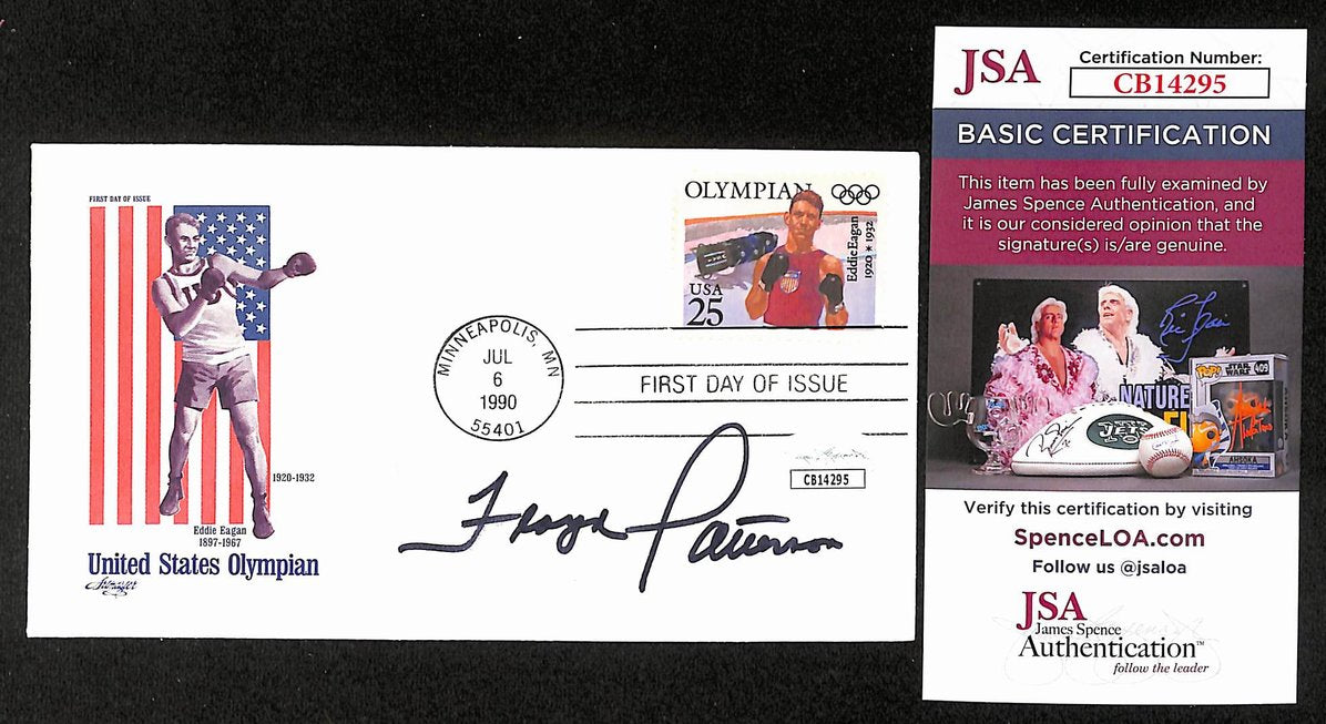Floyd Patterson Boxing HOF Signed/Auto FDC First Day Cover Envelope JSA 299