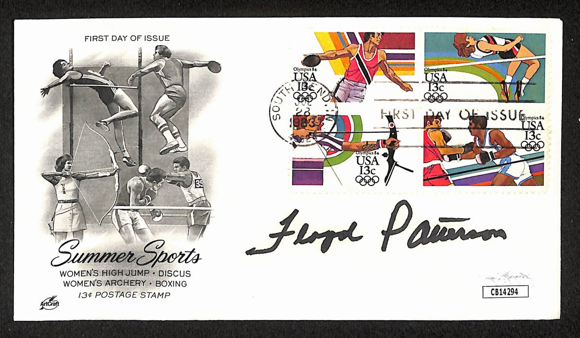 Floyd Patterson Boxing HOF Signed/Auto FDC First Day Cover Envelope JSA 300